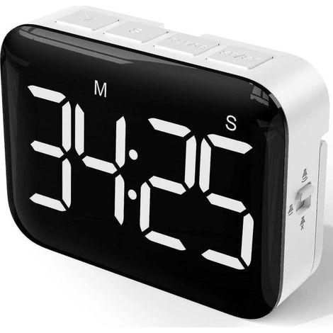 Digitaler Küchentimer – Magnetischer Countdown-Timer mit großem LED-Display und lautem Signalton, um ein Verheddern zu verhindern. (1/5)