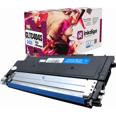 Toner Inkdigo CLT-C404S compatibile con Samsung Xpress C430W SL-C430 C482FW, certificato TÜV. (1/5)
