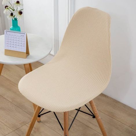 4pcs Housse de Chaise Scandinaves,Extensible Housse de Chaise de Salle à Manger,Couvre de Chaise pour Cuisine Salon - Beige (1/5)
