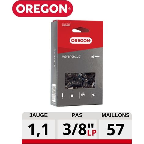 Chaine tronçonneuse Oregon 57 dents (.043) 3/8"LP AdvanceCut 90PX057E