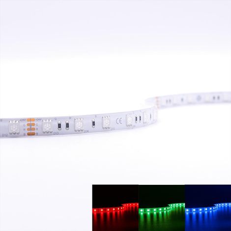 Strip RGB 24V LED Streifen 7,5M 14,4W/m 60LED/m 10mm IP65 Farbwechsel (1/5)