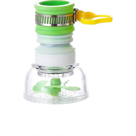 Filtre À Eau Pour Robinet De Cuisine - Tête Rotative 360° - Compatible Robinet Ronde - Économiseur D'eau - 1 Pièce (1/5)