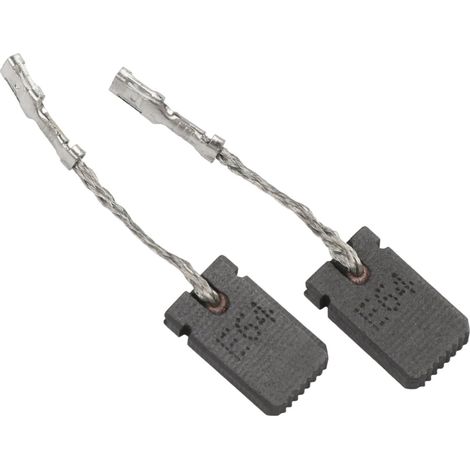 Jeu de balais rechange en carbone pour meuleuse d'angle 5 x 10 17 mm (1/5)
