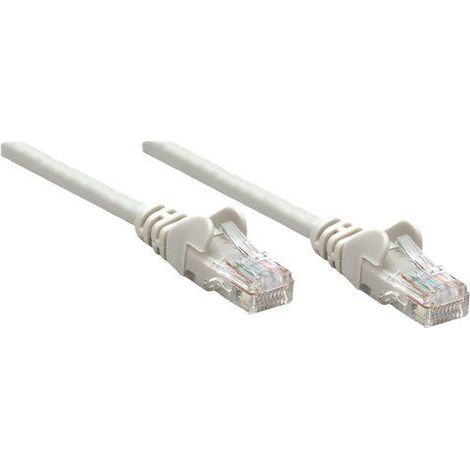 Intellinet 325950 RJ45 Patchkabel CAT 5e U/UTP 10.00 m Grau 1 St. (1/2)