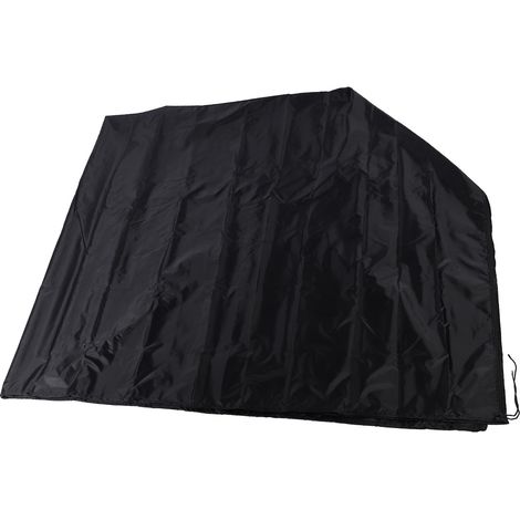 Housse de Protection pour Voiturette de Golf 4 Places en Tissu Oxford Noir Imperméable Extérieur (1/5)