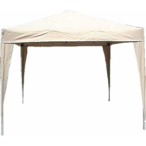 Gazebo de hierro rápido blanco 3x3 Vette 00884