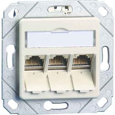 BTR NETCOM Anschlussdose C6Amodul Upk 3Port 270 Upk,rws TN C6Amod-3UPk-270rw (1/2)