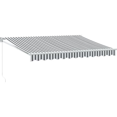 Maison Exclusive - Markise Einziehbar Anthrazit & Weiß 3,5x2,5 m