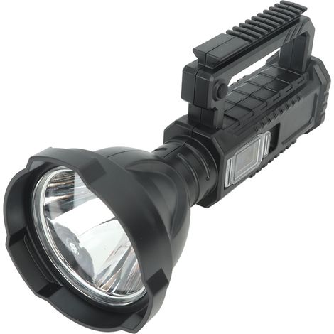 Lampe torche rechargeable W590, projecteur LED main puissant, lampe de recherche USB, lumière blanche (1/5)