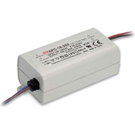 Mean Well APC-16-350 LED-Treiber Konstantstrom 16 W 0.35 A 12 - 48 V/DC nicht dimmbar, Überlastschu