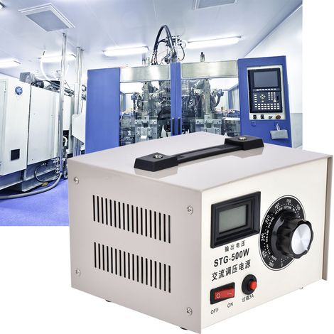 Régulateur de tension alternatif STG-500W, monophasé 220 V, sortie 0250 V (1/5)