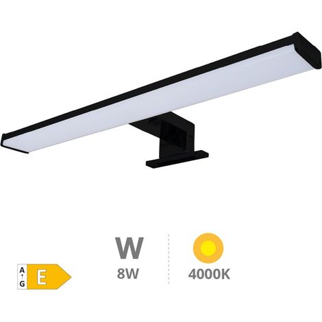Laksa LED-Wandleuchte für Badezimmer, 8 W, 4000 K, IP44, Schwarz