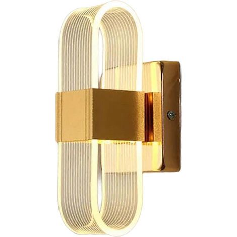 Lampe murale LED transparente à éclairage guidé, ultra-lumineuse, pour salon ou chambre à coucher. Décoration lumineuse pour la maison. (1/5)