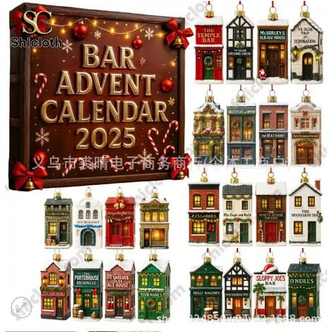 New Birds' Descent Calendar Blind Box Christmas Tree Decoration Acrylic Pendant - C Bar Birds' Descent Calendar - Acrylic