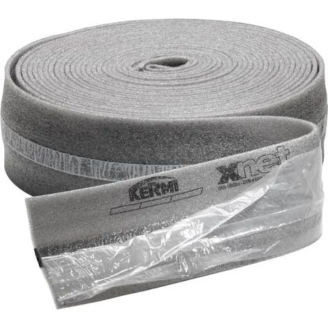Kermi x-net Banda de aislamiento perimetral H 160 mm, rollo de 25 m, SFZRS001000