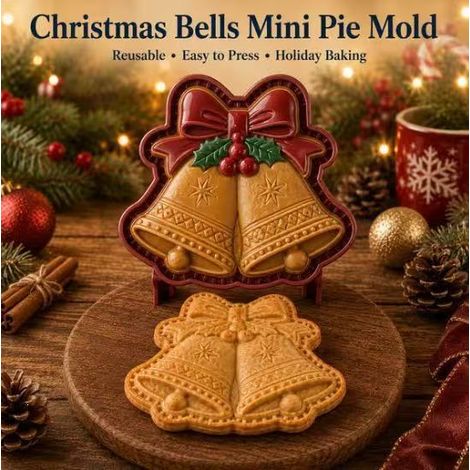 New Christmas Mini Pie Mold Collection - Christmas Bell Hand Pie Mold -