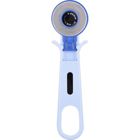 Couteau rotatif rond 45mm bleu pour tissu, outils de couture et artisanat, lame circulaire à rouleau (1/5)