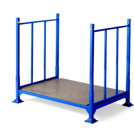 PROVOST - Palette claire-voie acier 1200 x 800 mm - 2 ridelles - Charge 500 kg