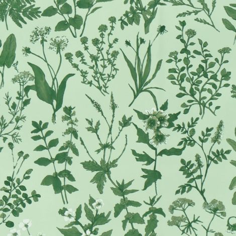 Selbstklebende, wasserfeste Tapete mit grünem Blumen- und Blättermuster, 44 x 300 cm