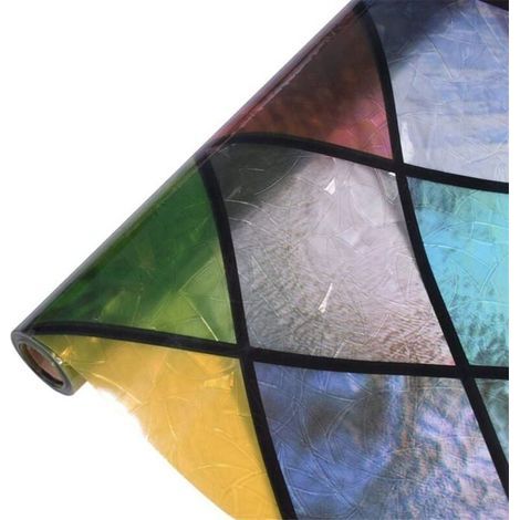 Film de Fentre de Confidentialit Teinte Arc-En-Ciel Autocollants Dcoratifs 3D pour Bureau 60Cm PZCC (1/4)