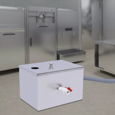 35 x 25 x 23 cm Distributore di grasso per cucina, in acciaio INOX, per olio, acqua, ristorante, cucina, acque reflue (1/5)