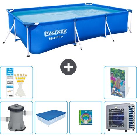Bestway Steel Pro Rechteckig - 300x201x66 cm - 7-teilig  S338 (1/5)