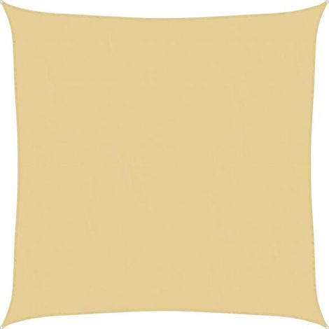 Voile d'ombrage sable 2 x 2 m 100 % polyester oxford - Voile ombrage protection UV terrasse balcon jardin (1/5)