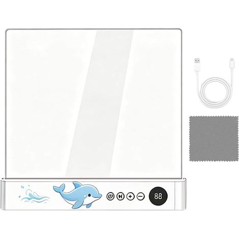 Lampe lecture plate 1200 mAh Rechargeable, Gradation 3 Couleurs (1/4)