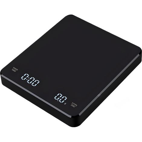 Bilancia digitale per caffè - con timer automatico - bilancia per espresso da 3 kg/0,1 g - bilancia ricaricabile per caffè filtro - digitale portatile (1/5)