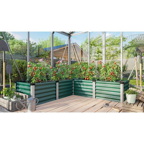 Vitavia Hochbeet "Linus IN & OUT 401 M", seegras/ alu eloxiert, M (1/5)