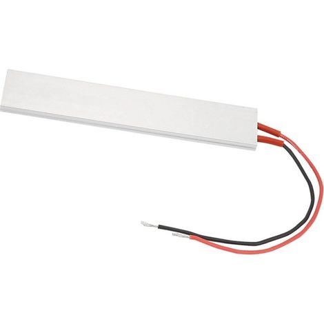 Plaque chauffante thermostatique avec élément chauffant PTC et boîtier en aluminium de 150 x 28,5 mm (12 V/70 °C) (1/5)