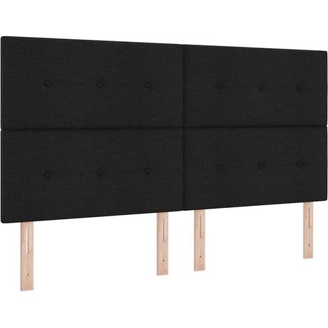 Matelas à ressorts LED, avec matelas noir, 180 x 200 cm, revêtement en tissu. (1/5)