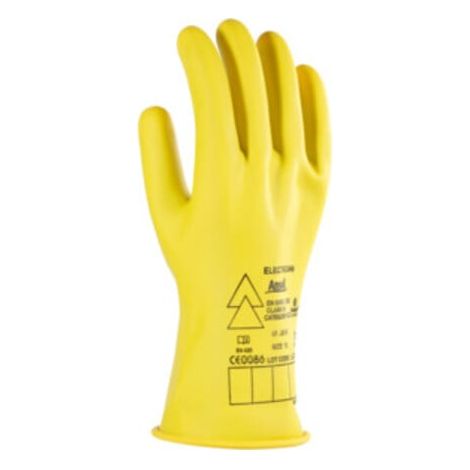 Ansell Elektriker Handschuh-Paar E013Y, 500 V AC, Handschuhgröße: 10
