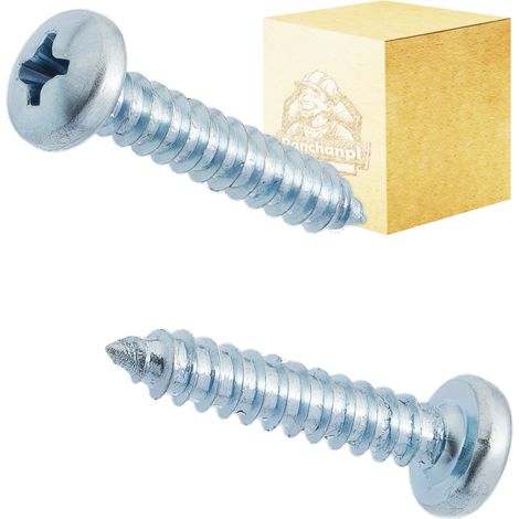 Tornillos autorroscantes para chapa metálica DIN7981C, galvanizados, 1 kg, 4,8 x 13