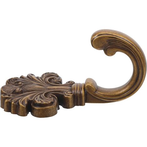 Patère Murale Vintage en Métal, Crochet Porte-manteau Décoratif Grand Format, Crochet pour Cintre Robuste pour Chambre et Salle de Bain, Hameçons Vintage pour Serviettes (1/5)