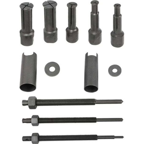 Kit estrattore cuscinetti interni per moto, set di attrezzi per la rimozione di cuscinetti interni con 5 misure di clip aperte (9-23 mm). -Crezuo