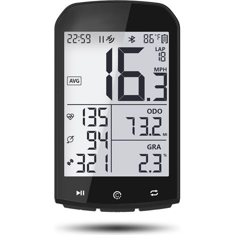 1 compteur kilométrique GPS, étanche, sans fil, Bluetooth ANT+, pour vélo (1/5)