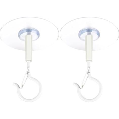 Crochets adhésifs - Crochets de sécurité  Crochets muraux  Idéaux pour suspendre ballons, petites lampes, pare-brise, rubans LED  Lot de 8 crochets adhésifs noirs résistants pour usage domestique (1/5)