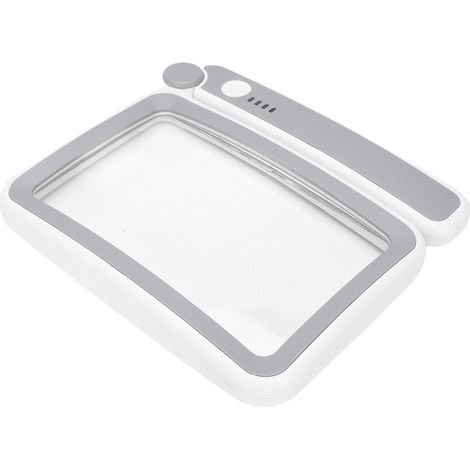 Loupe rectangulaire pliable et portable avec éclairage LED 3,5x rechargeable (1/5)