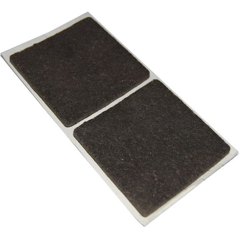 Feltrini adesivi quadrati - 40 x 40 mm. - marrone - 2 pz.