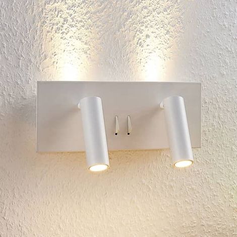 [NEUWERTIG] B-Ware Lucande Wandleuchte Wandlampe Led Leuchte Weiß Aluminium Magya 4 Flammig