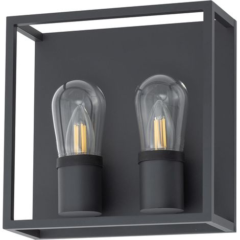 Applique esterna nera Nowodvorski Margot II 6W 2xE14 IP54 (1/3)