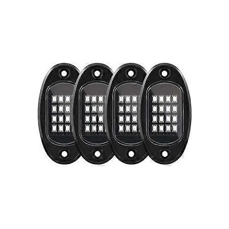 4er-Set RGB-LED-Unterbodenbeleuchtung mit mehrfarbiger Neonbeleuchtung und Bluetooth-App-Steuerung für T