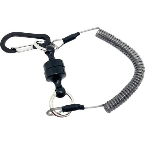Libération Magnétique d'Épuisette pour Pêche à la Mouche  Porte Épuisette - Lanière Rétractable avec Anti-Glissant Et À Libération Rapide pour Pêche en Eau Salée, Lac, Rivière, sur Glace (1/5)