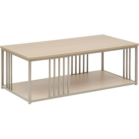 Rechteckiger couchtisch „duna“, 50 x 100 cm, beige - 5five (1/3)