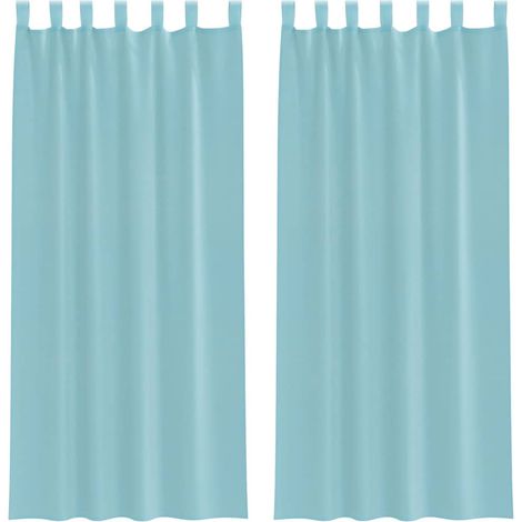 Maison Exclusive - Voile Vorhänge mit Stangentaschen 2 Stk. Türki