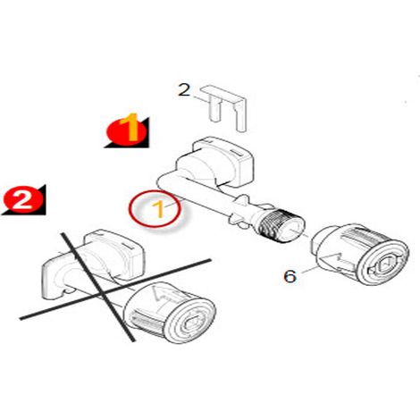 RACCORD COTE REFOULEMENT POUR NETTOYEUR HAUTE-PRESSION KARCHER - 90373190