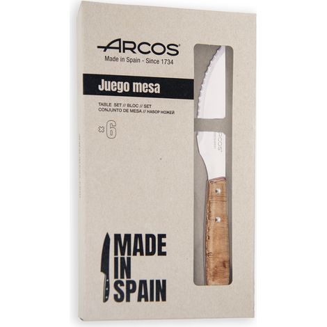 Set di Coltelli Arcos 6 Pezzi Legno Marrone 11 cm (1/5)