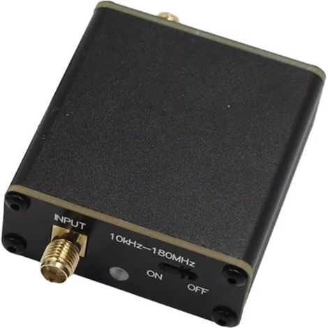 Mini-Loop-Antenne, Hochimpedanzverstärker 10 kHz – 180 MHz mit Niederimpedanzkonverter für SDR-Walkie-Talkie-Radio