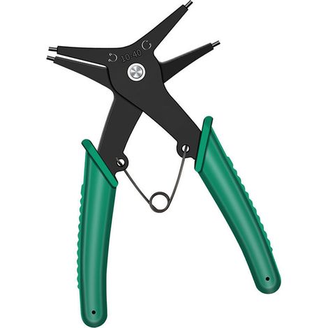 Sicherungsringzange, 2-in-1-Sicherungsringzange aus hochkohlenstoffhaltigem Stahl, Sicherungsringzange für Reparatur und Wartung, Sicherungsringzangenwerkzeug mit Design